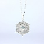 Water Crystal Silver Necklace (Large)