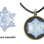 Water Crystal Zeta Pendant of "You are beautiful"